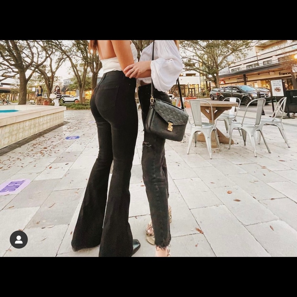 Black Flare Jeans